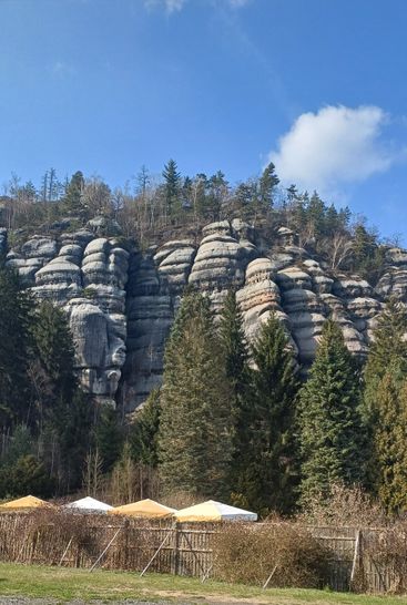 Blick zum Oybin