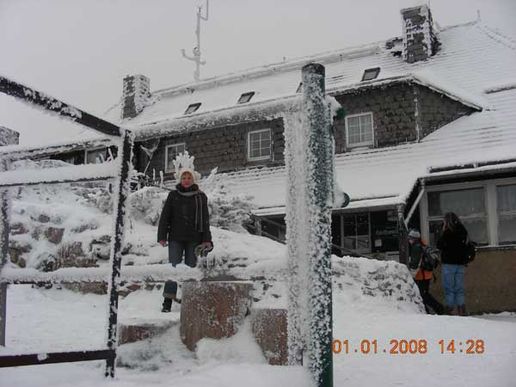 Auf dem Hochwald mit Hochwaldbaude Foto Uwe Friedrich