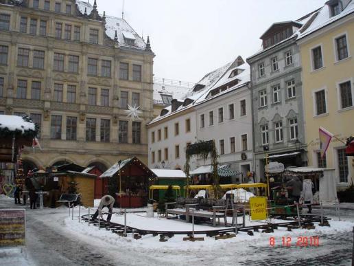 Blick zum Neuen Rathaus